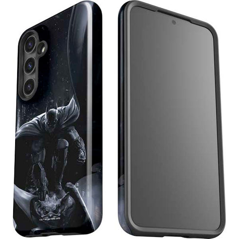DC Comics Arkham Origins Batman In action pose Galaxy S25 Impact Case
